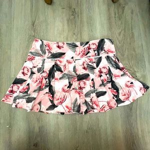 Tail Activewear | Skort | Golf Skirt | Floral Pink | Sun Protective Fabric | L